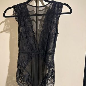 Black Lace Bodysuit
